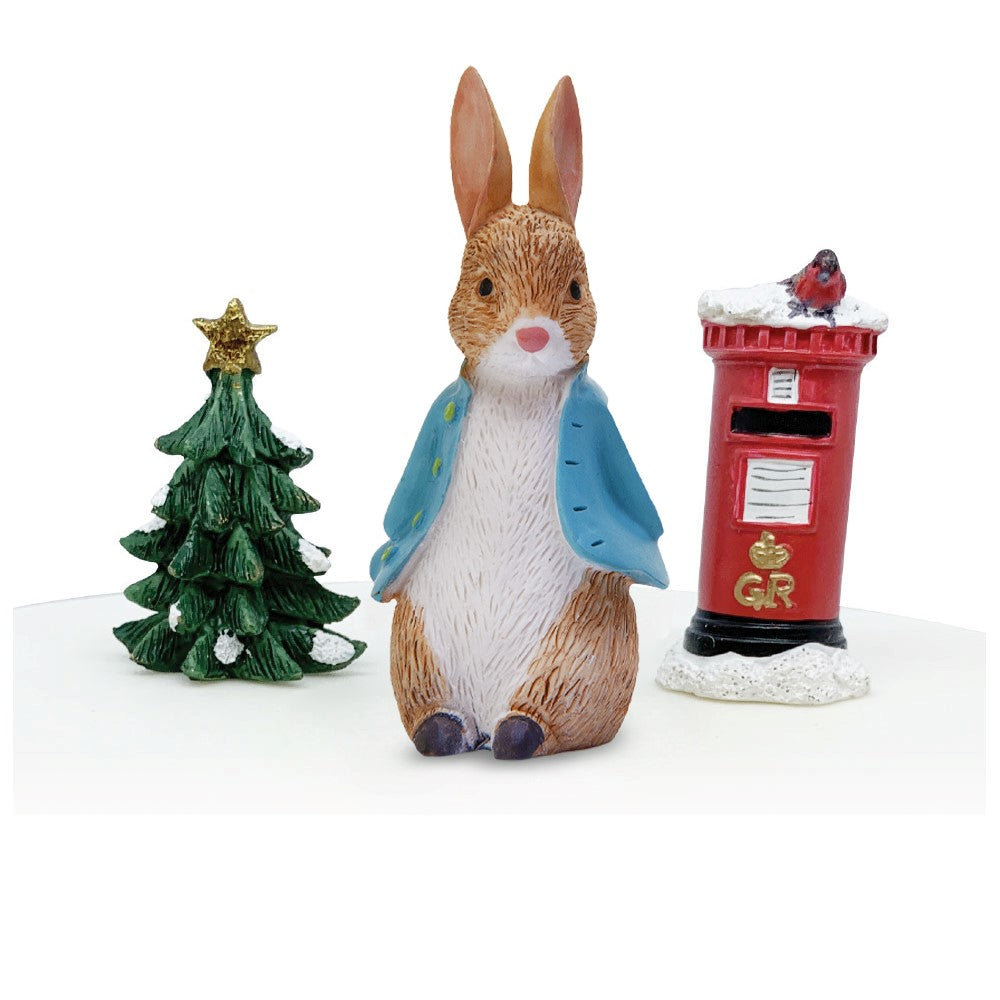 Beatrix Potter Decorazione Natalizia – Peter Rabbit In Cupola Di Vetro – Fatto A Mano – Regalo Ecologico - 3