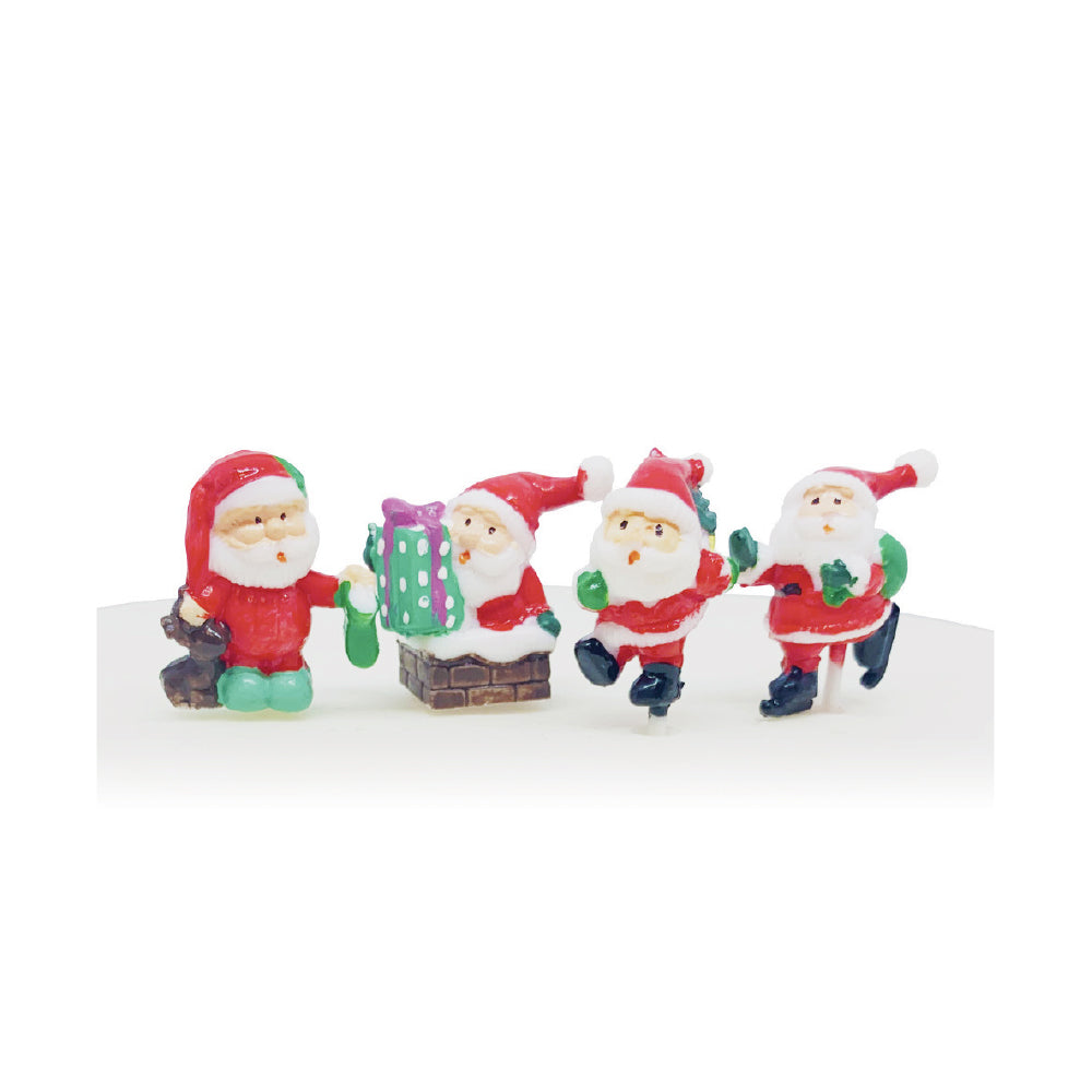 Cutie Santa Plastic Cake Topper Picks Bulk Anniversary House