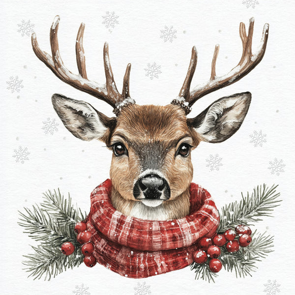 Tiflair Festive Stag Napkins 3ply