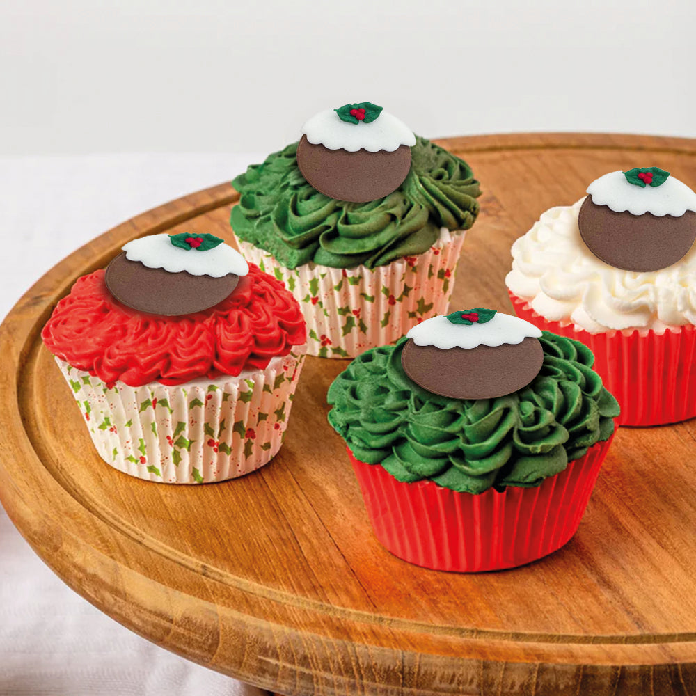 Topper Puding Christmas Pudding Flavoured Christmas Pud Sugar Toppers – Anniversary House
