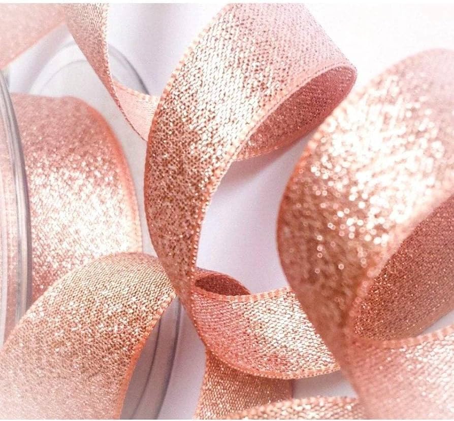 Rose Gold Lamé Cake Ribbon – Anniversary House