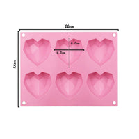 Happy Sprinkles Diamond Hearts Silicone Mould