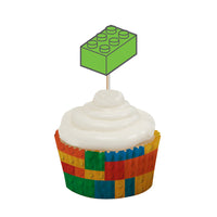 Building Blocks Cupcake Toppers