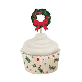 Merry Christmas Wreath Cupcake Kit