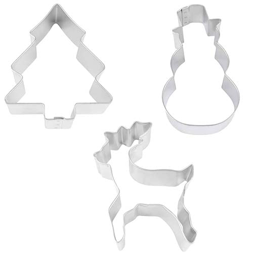 Christmas Tin-Plated Cookie Cutter Set