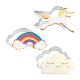 Fantasy Rainbow Cookie Cutter Trio Set with Swing Tag