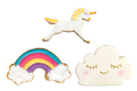 Fantasy Rainbow Cookie Cutter Trio Set with Swing Tag