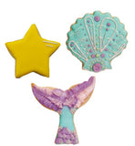 Mermaid Dreams Cookie Cutter Trio Set with Swing Tag