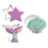 Mermaid Dreams Cookie Cutter Trio Set with Swing Tag