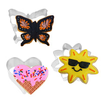 Flutter & Bloom Cookie Cutter Trio Set with Swing Tag