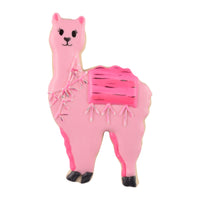 Llama Poly-Resin Coated Cookie Cutter White