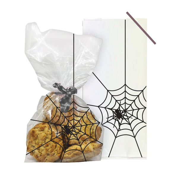 Halloween Spider Cello Treat Bags with Twist Ties