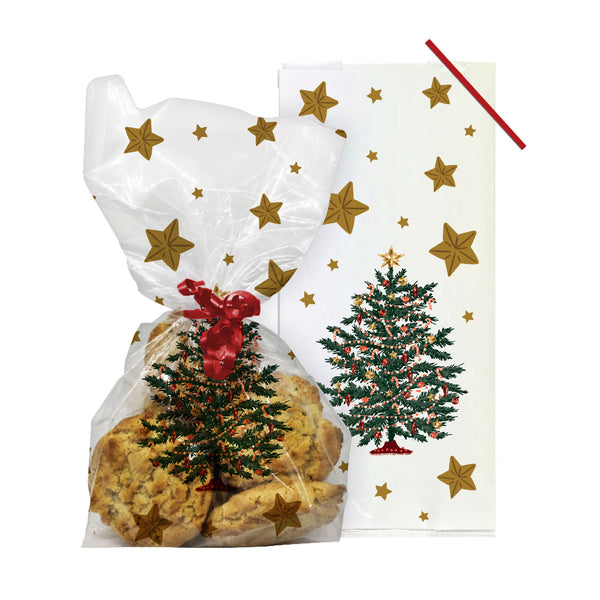 Magic Christmas Cello Treat Bags with Twist Ties