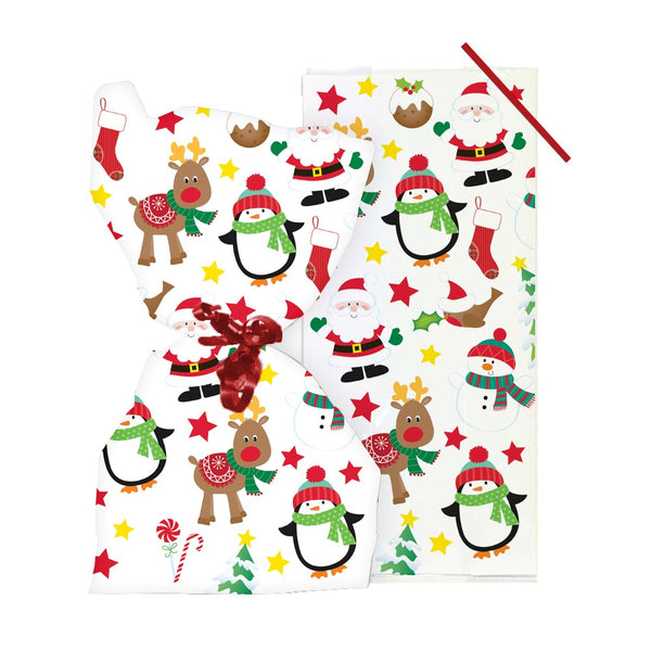 Christmas Pals Cello Bags with Twist Ties