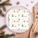 Tiflair Hygge White Winter Lunch Napkins 3 ply