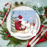 Tiflair Santa in the North Pole Lunch Napkins 3 ply