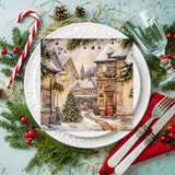 Tiflair Cosy Christmas Village Lunch Napkins 3 ply