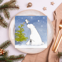 Tiflair Polar Bear and Penguin Pals Lunch Napkins 3 ply