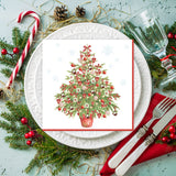 Tiflair Nostalgic Christmas Tree Lunch Napkins 3 ply