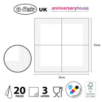 Tiflair Porthole Window Lunch Napkins 3 ply