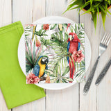Tiflair Tropical Macaw Parrots Lunch Napkins 3 ply