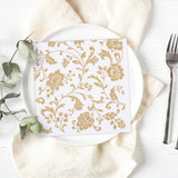 Tiflair Arabesque Gold Lunch Napkins 3 ply