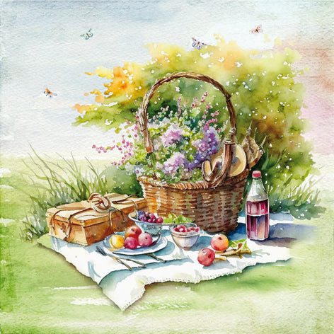 Tiflair Countryside Picnic Lunch Napkins 3 ply