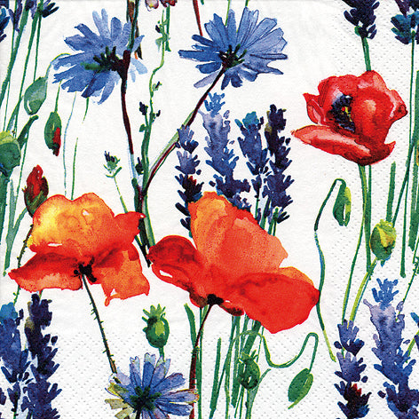 Ti Flair Lunch Napkin Wild Summer Flowers 3 Ply