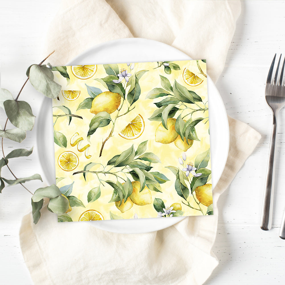 Anniversary House Tiflair Lot De 20 Serviettes De Table 3 Plis Motif