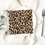 Tiflair Leopard Pattern Lunch Napkins 3 ply