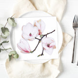 Tiflair White Magnolia Lunch Napkins 3 ply