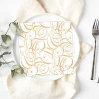 Tiflair Celebration Gold Lunch Napkins 3 ply