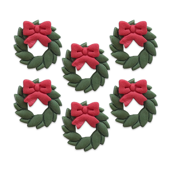 Christmas Wreath Sugar Toppers