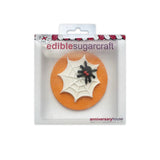 Spooky Spider and Web Sugar Plaque