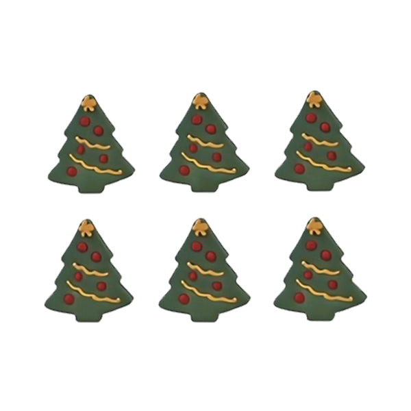 Festive Christmas Tree Sugar Toppers (new SFX373)