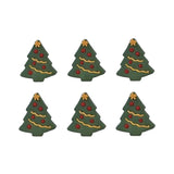 Festive Christmas Tree Sugar Toppers (new SFX373)