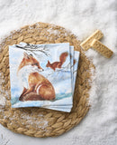 Tiflair Winter Fox and Squirrel Lunch Napkins 3ply
