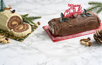 Unwrapped Yule Log/Loaf Cake Board Red 10in