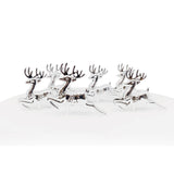 Reindeer Plastic Cake Topper Picks Silver