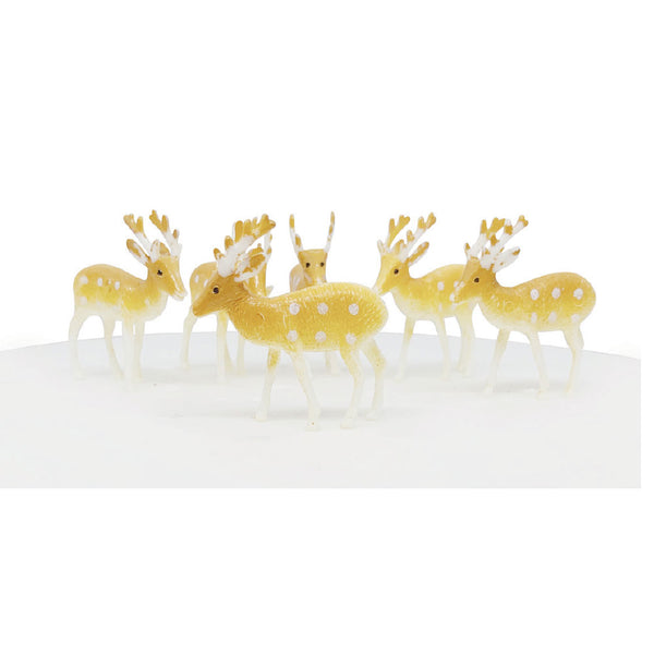 Reindeer Plastic Cake Toppers
