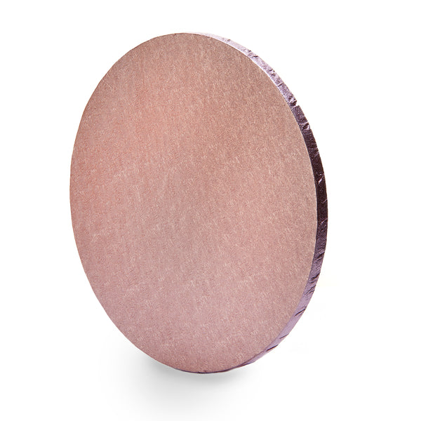 Individually Wrapped Round Cake Drum Rose Gold 10in
