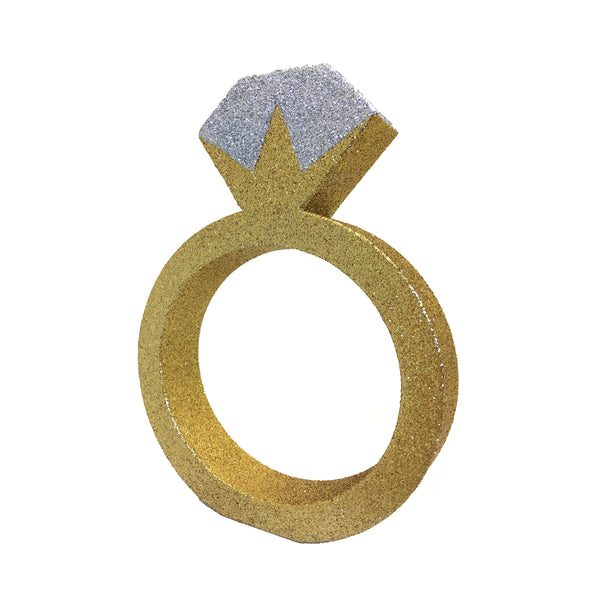 Engagement Ring Glitter Table Decoration