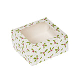 Holly Square Treat Boxes with Window