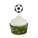 Football Cupcake Toppers Foil
