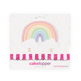 Pastel Rainbow Cake Topper