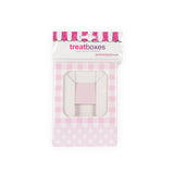 Pink Gingham Small Square Treat Boxes with Window