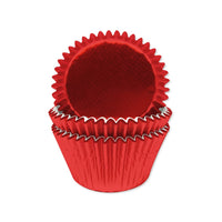 Red Foil Cupcake Cases