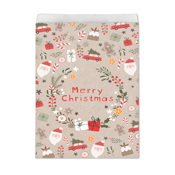 Scandi Christmas Kraft Paper Treat Bags
