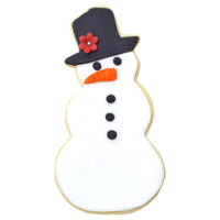 Snowman with Top Hat Tin-Plated Cookie Cutter