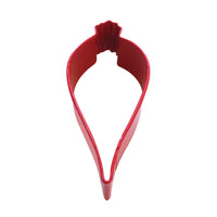 Teardrop Bauble Poly-Resin Coated Cookie Cutter Red